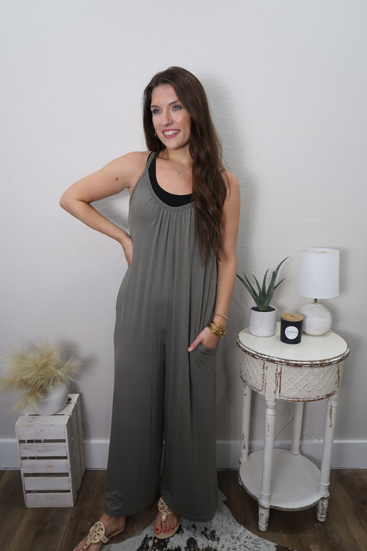 Wide Leg Travel Jumpsuit