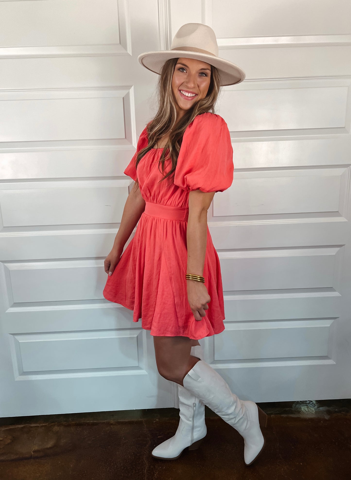 Coral Belle Dress