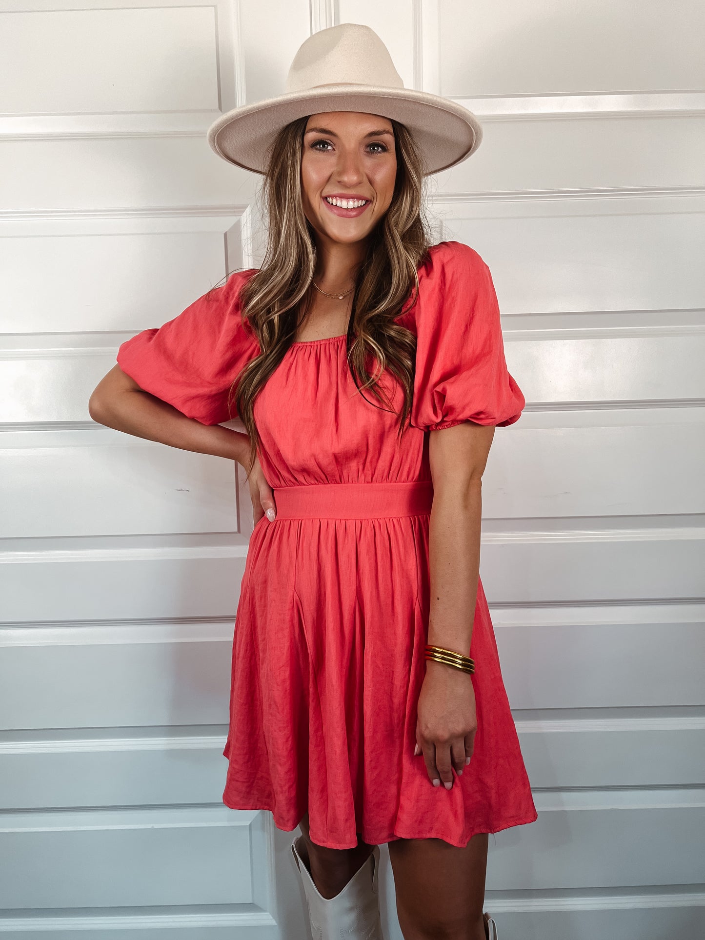 Coral Belle Dress